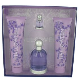Halloween by Jesus Del Pozo Gift Set - 3.4 oz Eau De Toilette Spray + 5 oz Body Lotion + 5 oz Shower Gel + .15 oz Mini EDT
