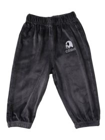 Cotton pants Autumn and winter baby boys' and girls' golden velvet lantern pants (Color: Grey)