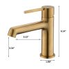 Modern bathroom faucet single hole faucet in Black