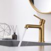 Modern bathroom faucet single hole faucet in Black
